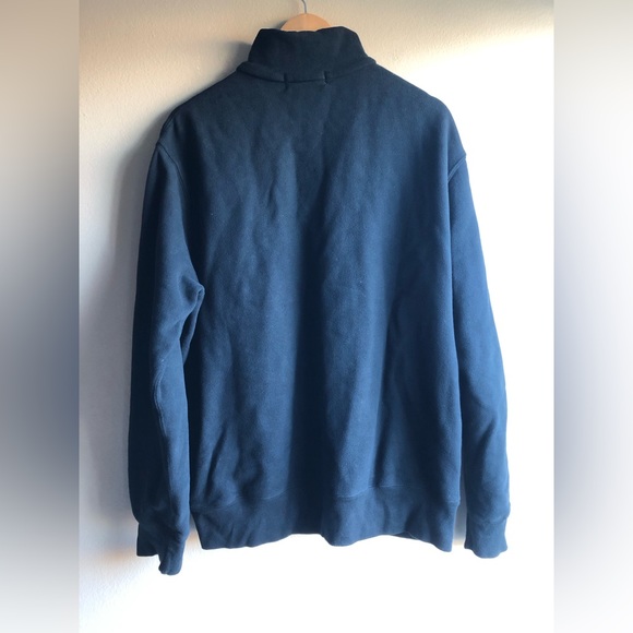 Polo By Ralph Lauren Men’s Long Sleeve Black Half Zip Pockets Sweater Size L - Picture 9 of 13